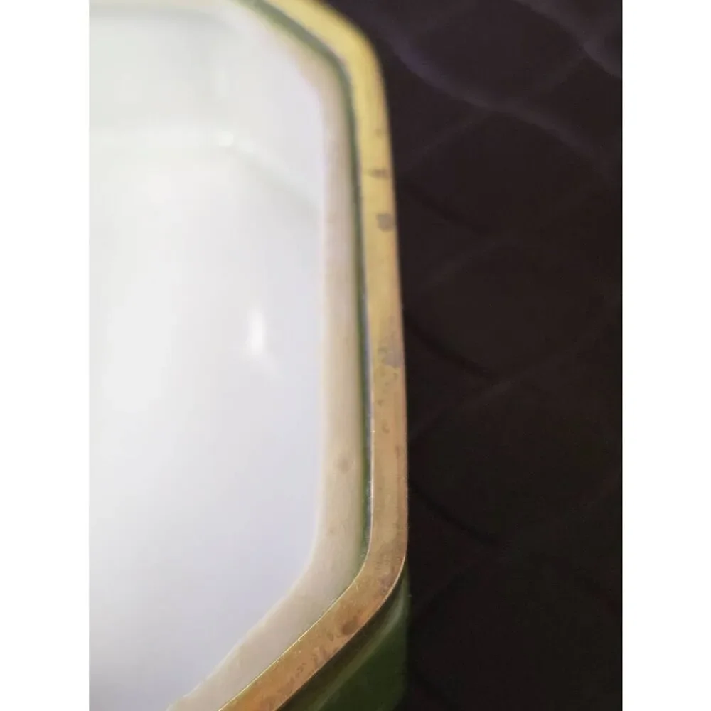Andrea by Sadek Porcelain Square Box w/ Courting Couple Decoration